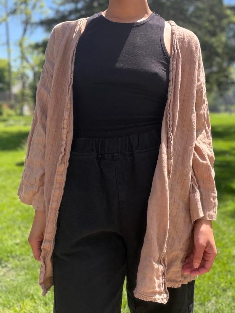 Vintage italian open front cardigan